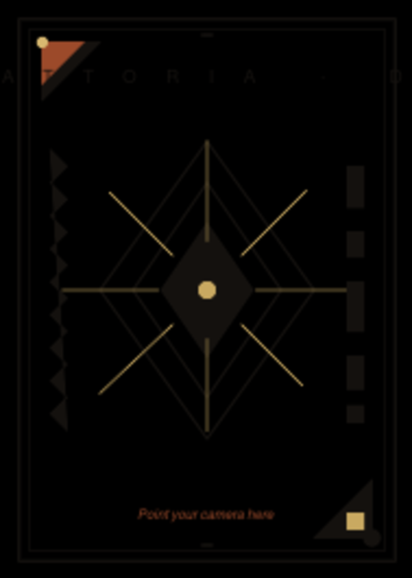 The marker card placed on each table